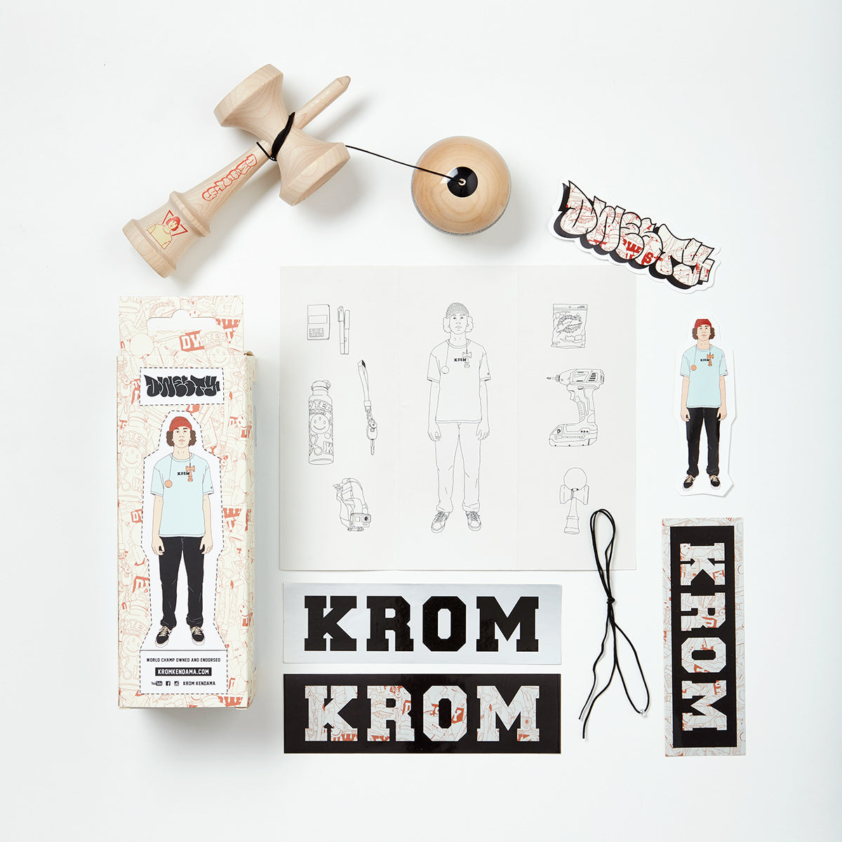 KROM – Dwesty DJ Pro mod kendama guts